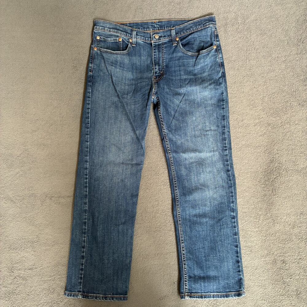 Levi's 559 Medium Wash Blue Denim Regular Straight Leg Jeans Men's Size 36x30